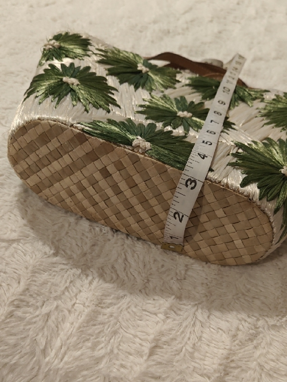 Kate Spade Cabo Natural Straw Floral Bag - Picture 14 of 14